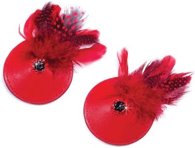 Rianne S Pasties Feathered Birds Red One Size