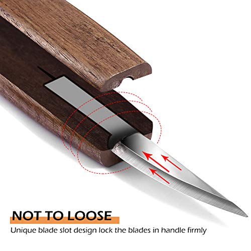 Puimentiua Elemental Wood Carving Tool Set Hook Carving Knife