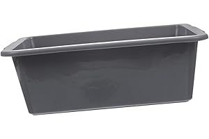 OFFSCH Commercial Bus Tub Gray Plastic Utility Storage Bin 41.4x28.7x13.1cm Multifunctional Restaurant