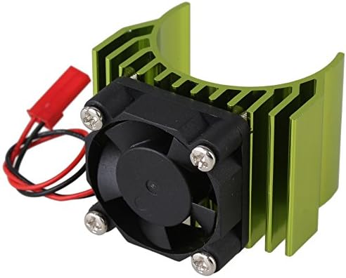 Mxfans N10097 Green Aluminum Alloy plastic Motor heatsink with Fan for RC 1:10 Car 540 550 Motor Heat sink