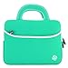 KOZMICC 10.1 Inch(Mint Turquoise Teal Green/White) Premium Neoprene Tablet Case Cover w/Handle for 10