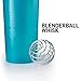 BlenderBottle Classic Shaker Bottle Perfect for Protein Shakes and Pre Workout, 28-Ounce, Clear/Black