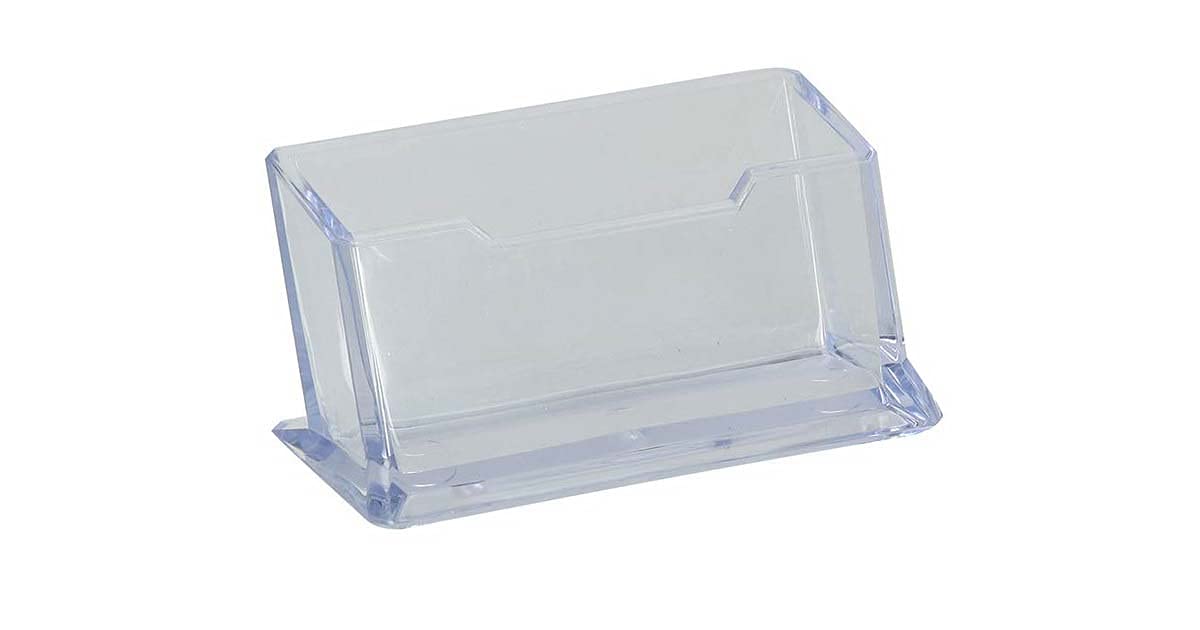 TTO BC70 Business Card Holder Transparent, Transparent, Office Accessories