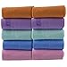 Fit Spirit Set of 2 Super Absorbent 31" x 13" Snap Cooling Towels for Sports and Fitness - Blue Towels
