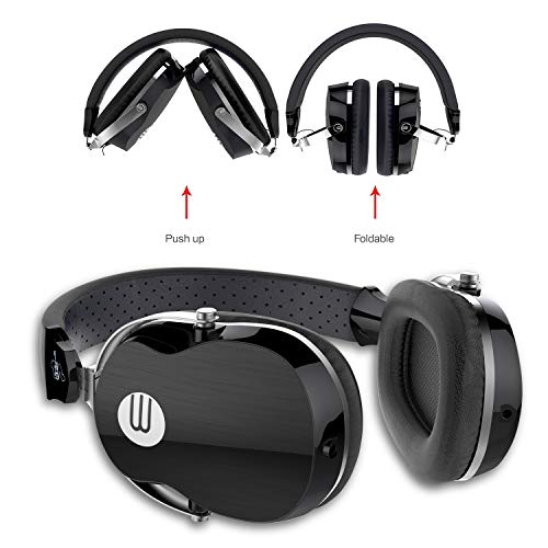 Active Noise Cancelling Headphone with Microphone, Stereo Wired Headset with Microphone & Comfortable Earpads & 12 Hours Playtime &Wired Headphones for Cellphone