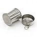 Cimostar Stainless Steel Collapsible Cup for hiking, camping, hunting, traveling- 240ml/8 Ounce