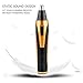 Nose Hair Trimmer, Water Resistant Electric Nose and Ear Trimmer with Stainless Steel Cutting Blades Battery Powered Cleaning Tool for Men in Black (4-in-1 Golden)