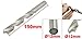 uxcell 150mm Long 12mm Dia Straight Shank High Speed Steel Spiral Twist Drill Bit