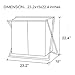 Double Laundry Hamper With Waterproof Bags ,Folding X-frame 2 Sections Dirty Laundry Basket for Apartment Home College Use