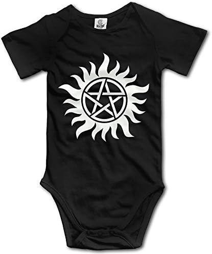 QCNEY Baby's Supernatural Bodysuit Romper Jumpsuit Baby Clothes Black