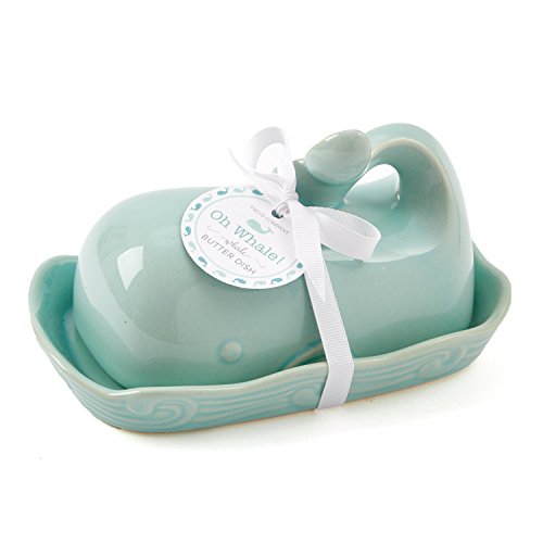 Two's Company 51197 Oh Whale Butter Dish, Seafoam - Thumbnail 3