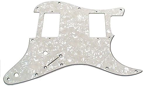 Ant Hill Music Stratocaster Pickguard 11 Hole 3ply HH Wht Pearl fit US/MEX Strat