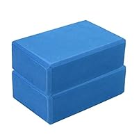 REYO Yoga Block (1 PC or 2 PC), High Density EVA Foam Block Brick,Yoga Blocks Foam Bricks Provides Stability and Balance,For Exercise, Pilates, Workout, Fitness, Gym (Blue, 9"x6"x3"(2 pcs))