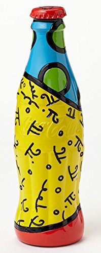 Enesco Coke by Romero Britto Coke Bottle Red Cap Figurine, 6.5-Inch