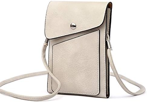 Surchar スマホポーチ レディース 斜めがけ 可愛い ポシェット 携帯ポーチ ショルダーバッグ ミニバッグ スマホバッグ 小物入れ 女性用 軽量 便利 ホワイト