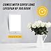 Light Therapy Lamp, 3 Brightness Levels Light Therapy Energy Box, Full Spectrum UV Free & Touch Control, Portable Sun Lamps for Happy Life, Max 32,000 LUX, White
