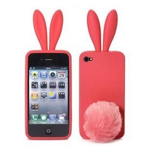 Iphone 4 Soft Bunny Rabbit Rabito Red Case ~Ship From Usa~ (Att & Verizon)