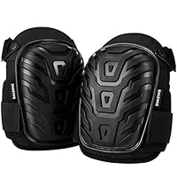 Professional Knee Pads for Work - Heavy Duty Foam Padding Gel Construction Knee Pads with Strong Double Straps - Comfortable Knee Protection for Indoor and Outdoor Use (Knee High)