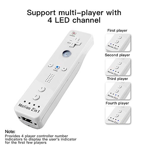 image for Maliralt Wii Motion Plus Controller, LP01 Wireless Wii Remote Controll