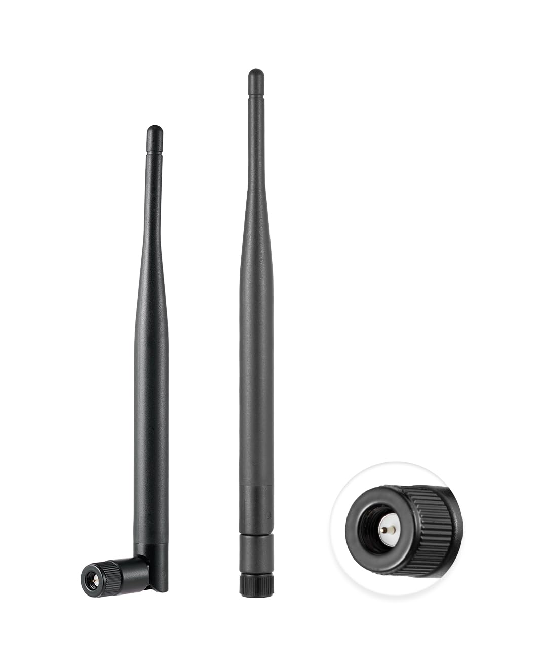 Vecys 2PCS Dual Band WiFi Antenna 2.4GHz 5GHz 5.8GHz Antenna SMA Male 5dBi 19cm/7in for Wifi Router Wireless Camera DVR Reverse Monitor