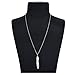 Monily Vintage Necklace Feather Pendent Long Chain Charm Necklace for Women