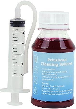 Inkjet Printers Printhead Cleaner for Workforce 325 323 320 845 840 645 635 633 630 545 435 60 - 3.4oz 100ml Cleaning Kit