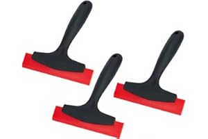 3PCS Squeegee for Car, Rubber Window Squeegee, Mini Automotive Window Tint Squeegees with Non-Slip Handle, Water Wiper Cleani