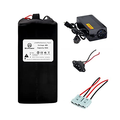 BtrPower 48V Ebike Battery 48V 18AH LiFePO4 Battery