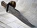 RG-186 Handmade Damascus Steel 15.00 Inches Bowie Knife - Beautiful Rose Wood Handle with Damascus Steel Guard