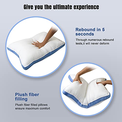 Pillows for Side Sleepers Cooling Firm Pillows King Size Set of 2