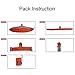 XSPOLVE Double Camping Hammock with Hammock Tree Straps，Portable Parachute Nylon Hammock for Hiking Backpacking(Gray &Orange)