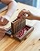 A Classic Board Games Connect a Row in 4 Made from Nature Wood with Unique Designs Wooden Box Game for Adults and Simple Board Games for Kids and Junior Gifts for a Whole Fun Family Games