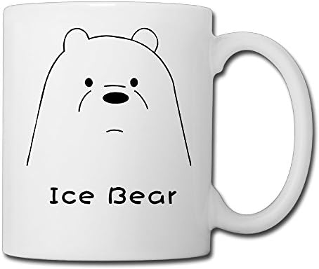 We Bare Bears Ice Bear Novelty Cool Ceramic Coffee Cups Mugs Funny
