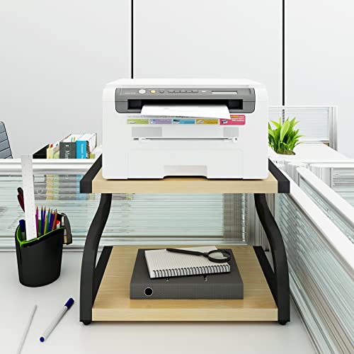PUNCIA 3 Tier Large Printer Stand With Adjustable Storage Shelf Printer