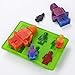 5 Pack Silicone Chocolate Candy Molds, Minifigure and Building Brick Molds for Fondant Ice Cube Crayon Jello Gummy Cake Baking Cupcake Decoration