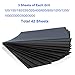 Sandpapers 120 to 3000 Assortments, Topsma 42 PCS Sand Paper Sheets for Wood Furniture Finishing, Metal Sanding and Automotive Polishing, 9 x 3.6 Inches Grit Wet Dry Sand Paper Sheets