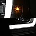 AKKON - For 2008-2010 F250 F350 F450 F550 Superduty Black LED Tube Projector Headlights Driver+Passenger Pair