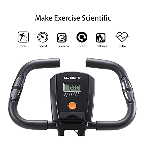 ECHANFIT Folding Exercise Bike Resistance with 16 Levels