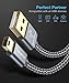JSAUX Mini USB Cable, 2 Pack (3.3ft+6.6ft) USB 2.0 Type A to Mini B Charger Nylon Braided Cord Compatible with GoPro Hero 3+, PS3 Controller, MP3 Player, Dash Cam, Digital Camera Grey