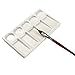 MEEDEN Ceramic Artist Paint Palette Tray 7-1/2 by 4-1/3-Inch Rectangle Shape for Watercolor Gouache Painting