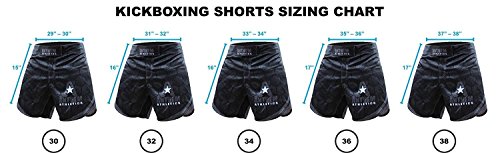 Anthem Athletics Defiance Kickboxing Short MMA Shorts - Muay Thai, BJJ, WOD, Cross-Training, OCR - Green Camo Hex - 34"