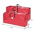 Set of 2 Christmas Tree Storage Bags - Fits 9-Foot Artificial Tree Each - Protect Holiday Decorations from Moisture and Damage by Elf Stor (Red)