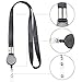 Polyester ID Lanyard (5 Pack) - 20 Inch Flat with Retractable Badge Reel and Vertical Name Badge Holder for Offices, School, Driver Licence