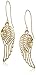 Amazon Collection 10k Yellow Gold Angel Wing Drop Earrings