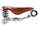 Brooks Saddles B135 Bicycle Saddle (Chrome Double Springs, Honey)