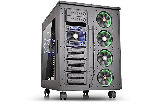 Thermaltake Core W200 Dual System Capable Extreme Water Cooling XL-ATX Fully Modular/Dismantle Stackable Tt Certified Super Tower Computer Case CA-1F5-00F1WN-00 Black