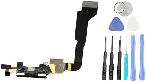 Black Charger Dock Connector Flex For iPhone 4 4G CDMA + Tools by GoodsCity