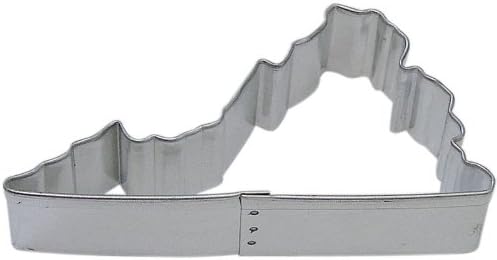 R&M State of Virginia Cookie Cutter 4 Inch Tin Plated Steel Cookie Mold