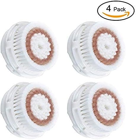 Generic 2 Pack Clarisonic Facial Cleansing Replacement Brush Heads with Cap,Deep Pore Cleansing Brush Compatible with Mia, Mia2, Mia3 (Aria), SMART Profile, Alpha Fit, Pro, Plus and Radiance Cleansing