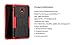 Yiakeng Galaxy J7 Refine Case - Shockproof Protective with Kickstand for Samsung J737V, J737T (Red)